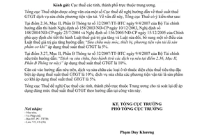 Công văn  774/TCT-CS  thuế suất thuế giá trị gia tăng dịch vụ sửa chữa phương tiện vận tải