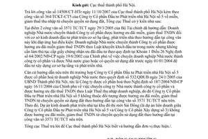 Công văn  851/TCT-CS  miễn, giảm thuế thu nhập từ chuyển quyền sử dụng đất