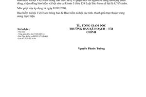 Công văn 421/BHXH-KHTC 2008 mức xử lý vi phạm đóng bảo hiểm xã hội