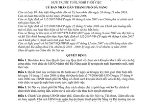 Quyết định 15/2008/QĐ-UBND Quy định chính sách khuyến khích cán bộ, công chức, viên chức do UBND Đà Nẵng quản lý tự nguyện nghỉ hưu trước tuổi