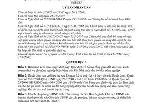 Quyết định 11/2008/QĐ-UBND hỗ trợ bằng giao đất sản xuất, kinh doanh dịch vụ phi nông nghiệp hoặc bằng tiền khi Nhà nước thu hồi đất