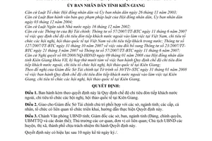 Quyết định 05/2008/QĐ-UBND chế độ chi tiêu đón tiếp khách nước ngoài