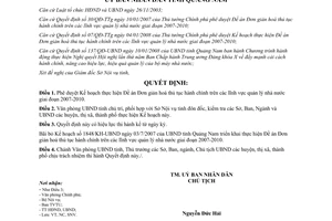 Quyết định 507/QĐ-UBND năm 2008 phê duyệt Kế hoạch thực hiện Đề án Đơn giản hoá