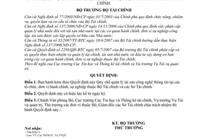 Quyết định 265/QĐ-BTC Quy chế quản lý tài sản công nghệ thông tin tại các tổ chức, đơn vị hành chính, sự nghiệp thuộc Bộ Tài chính và các Sở Tài chính