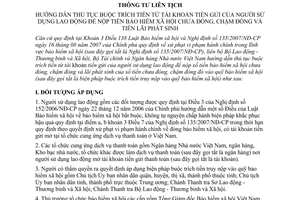 Thông tư liên tịch 03/2008/TTLT-BLĐTBXH-BTC-NHNN hướng dẫn thủ tục buộc trích tiền từ tài khoản tiền gửi của người sử dụng lao động