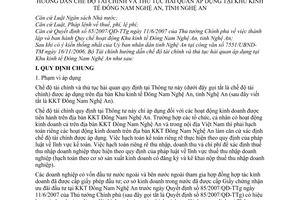 Thông tư 18/2008/TT-BTC hướng dẫn chế độ tài chính thủ tục hải quan khu kinh tế Đông Nam Nghệ An, tỉnh Nghệ An