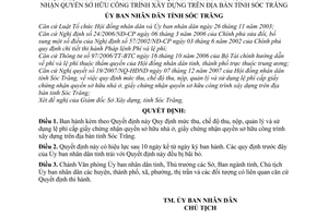 Quyết định 05/2008/QĐ-UBND  mức thu chế độ thu nộp, quản lý