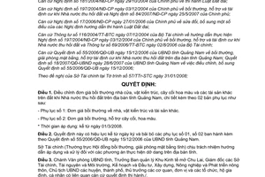 Quyết định 560/QĐ-UBND năm 2008 điều chỉnh đơn giá bồi thường nhà cửa