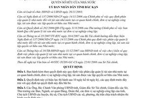 Quyết định 327/2008/QĐ-UBND phân cấp quản lý tài sản nhà nước