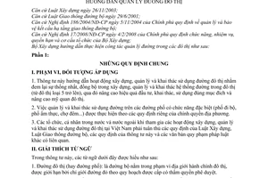 Thông tư 04/2008/TT-BXD hướng dẫn quản lý đường đô thị