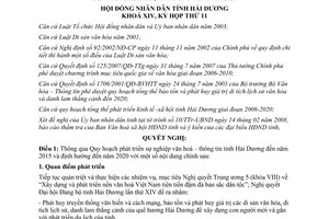 Nghị quyết 89/2008/NQ-HĐND quy hoạch phát triển Văn hoá Thông tin Hải Dương