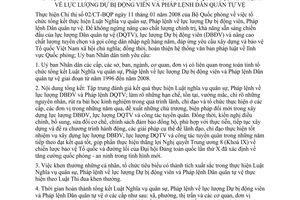 Chỉ thị 12/CT-UBND 2008 tổ chức tổng kết thực hiện Luật nghĩa vụ quân sự Pháp lệnh Dự bị động viên Thừa Thiên Huế
