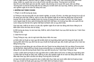 Thông tư 04/2008/TT-BLĐTBXH hướng dẫn thủ tục đăng ký kiểm định máy, thiết bị, vật tư yêu cầu nghiêm ngặt an toàn lao động