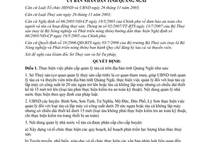 Quyết định 18/2008/QĐ-UBND phân cấp quản lý tàu cá Quảng Ngãi