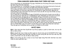 Quyết định 99/QĐ-NHPT sổ tay nghiệp vụ quản lý, thanh toán, cho vay