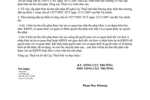 Công văn  1182/TCT-CS cấp phát biên lai thu tiền phạt