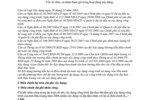 Công văn 170/SXD-GĐKT hướng dẫn hệ số điều chỉnh dự toán xây dựng công trình