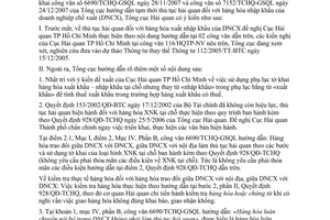 Công văn 1437/TCHQ-GSQL thực hiện CV 6690/TCHQ-GSQL hàng hóa nhập khẩu của doanh nghiệp chế xuất