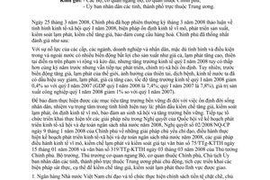 Công văn  2049/VPCP-KTTH triển khai thực hiện các giải pháp kiềm chế lạm phát, ổn định kinh tế vĩ mô