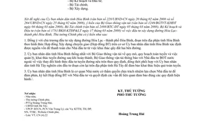 Công văn  475/TTg-CN đầu tư xây dựng đường Hòa Lạc- Hòa Bình.