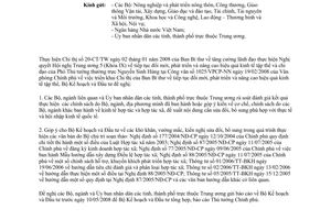 Công văn  1414/BKH-HTX  báo cáo kết quả rà soát đánh giá và đề xuất sửa đổi cơ chế, chính sách  kinh tế tập thể