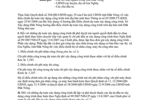 Công văn 114/SXD-KTKH hướng dẫn lập và điều chỉnh dự toán chi phí xây dựng công trình theo TT 03/2008/TT-BXD