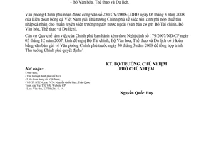 Công văn  1642/VPCP-KTTH  xử lý nguồn kinh phí nộp thuế thu nhập cá nhân