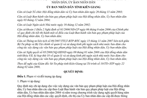 Quyết định 13/2008/QĐ-UBND kinh phí xây dựng văn bản pháp luật Kiên Giang