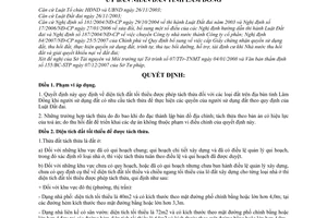 Quyết định 08/2008/QĐ-UBND diện tích đất tối thiểu được phép tách thửa