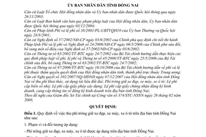 Quyết định 20/2008/QĐ-UBND thu phí trông giữ xe đạp, xe máy, xe ô tô