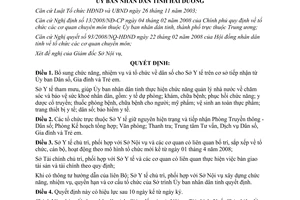 Quyết định 26/2008/QĐ-UBND bổ sung chức năng nhiệm vụ tổ chức dân số cho Sở Y tế Hải Dương