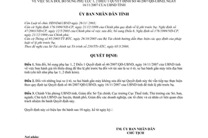Quyết định 11/2008/QĐ-UBND  giá tối thiểu dùng để thu lệ phí trước bạ đối với tài sản là xe ô tô, xe hai bánh gắn máy trên địa bàn tỉnh