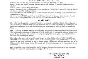 Quyết định 07/2008/QĐ-UBND  bảng giá nhà ở, công trình kiến trúc