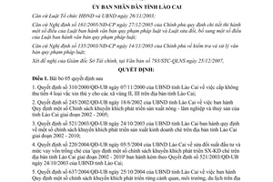Quyết định 620/QĐ-UBND năm 2008 bãi bỏ Quyết định lĩnh vực nông lâm nghiệp Lào Cai