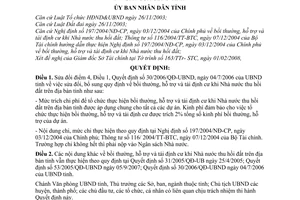 Quyết định 12/2008/QĐ-UBND sửa đổi Quyết định 30/2006/QĐ-UBND bồi thường, hỗ trợ  tái định cư khi Nhà nước thu hồi đất