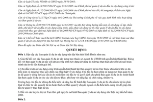 Quyết định 571/QĐ-UBND năm 2008 sắp xếp Ban quản lý dự án xây dựng