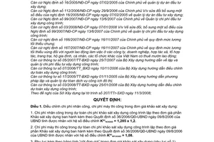 Quyết định 13/2008/QĐ-UBND  điều chỉnh dự toán các công trình xây dựng trên địa bàn tỉnh Đắk Lắk đối với các bộ đơn giá