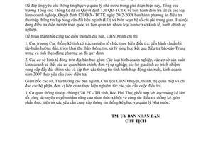 Chỉ thị 06/2008/CT-UBND thông tin lập bảng cân đối liên ngành (I/O) hệ số chi phí trung gian Phú Thọ