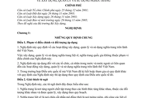 Nghị định 35/2008/NĐ-CP xây dựng, quản lý sử dụng nghĩa trang