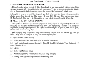 Hướng dẫn 114/SLĐTBXH-NCC thủ tục, trình tự và trách nhiệm lập hồ sơ