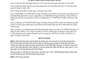 Quyết định 81/2008/QĐ-UBND danh mục mức thu phí vệ sinh