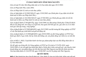 Quyết định 16/2008/QĐ-UBND kiểm dịch kiểm soát giết mổ kinh doanh động vật Thái Nguyên
