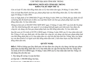 Nghị quyết 03/2008/NQ-HĐND mức chi bảo đảm cho công tác xây dựng văn bản