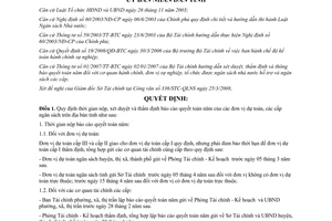 Quyết định 18/2008/QĐ-UBND quy định thời gian nộp xét duyệt và thẩm định báo cáo