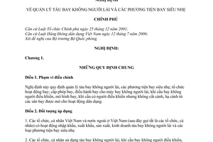Nghị định 36/2008/NĐ-CP quản lý tàu bay không người lái phương tiện bay siêu nhẹ