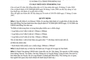 Quyết định 25/2008/QĐ-UBND sửa đổi quy định đánh số gắn biển số nhà trên địa bàn tỉnh Đồng Nai