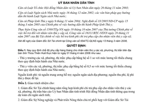 Quyết định 782/2008/QĐ-UBND phụ cấp cho nhân viên thú y các xã phường thị trấn Thừa Thiên Huế