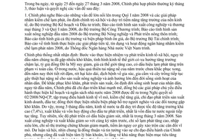 Nghị quyết 08/2008/NQ-CP phiên họp chính phủ thường kỳ tháng 3 năm 2008