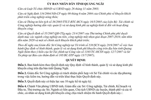 Quyết định 54/2008/QĐ-UBND hình thành quản lý sử dụng kinh phí khuyến công Quảng Ngãi