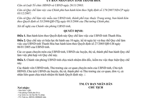 Quyết định 767/2008/QĐ-UBND Quy chế làm việc Ủy ban nhân dân